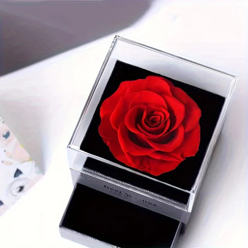 Collar de corazón de circón rojo de lujo con caja de regalo rosa para novia, cumpleaños, Navidad, regalo de San Valentín, accesorios románticos 2023