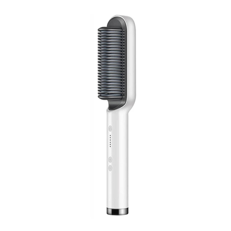 Plancha de pelo eléctrica, cepillo profesional de moda, plancha de pelo de cerámica de calentamiento rápido