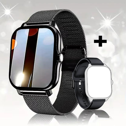 KESHUYOU 2025 reloj inteligente pantalla HD de 2,01 pulgadas respuesta hacer llamadas mensaje preservación modos deportivos DIY Dial pronóstico del tiempo hombres mujeres