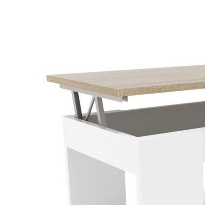 Dormidan - MESA DE CENTRO ELEVABLE MC4, Comedor o Auxiliar, Mayor Grosor y Estabilidad.