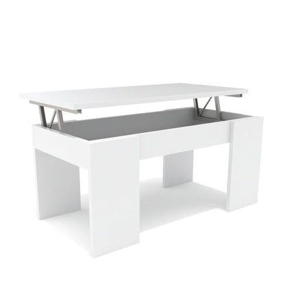 Dormidan - MESA DE CENTRO ELEVABLE MC4, Comedor o Auxiliar, Mayor Grosor y Estabilidad.