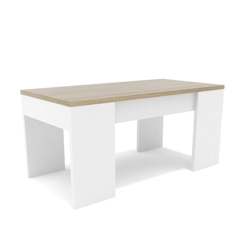Dormidan - MESA DE CENTRO ELEVABLE MC4, Comedor o Auxiliar, Mayor Grosor y Estabilidad.