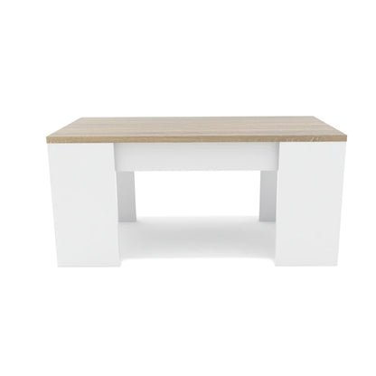 Dormidan - MESA DE CENTRO ELEVABLE MC4, Comedor o Auxiliar, Mayor Grosor y Estabilidad.
