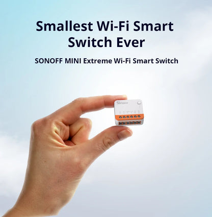 Interruptor inteligente WiFi Sonoff Mini R4 Extreme con relé, módulo de interruptor DIY de encendido/apagado, control por aplicación eWelink, compatible con Alexa.