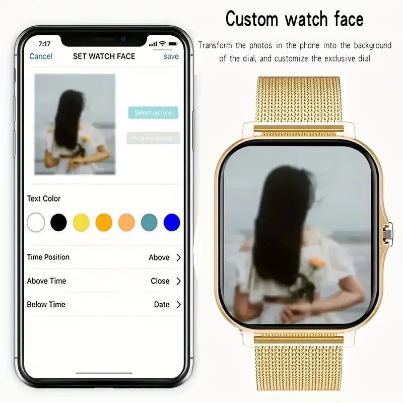 KESHUYOU 2025 reloj inteligente pantalla HD de 2,01 pulgadas respuesta hacer llamadas mensaje preservación modos deportivos DIY Dial pronóstico del tiempo hombres mujeres