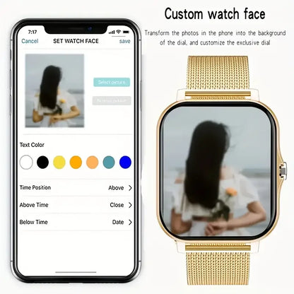 KESHUYOU 2025 reloj inteligente pantalla HD de 2,01 pulgadas respuesta hacer llamadas mensaje preservación modos deportivos DIY Dial pronóstico del tiempo hombres mujeres