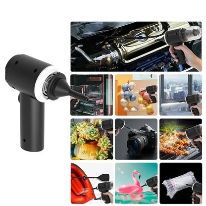Aspirador de coche inalámbrico de 9000Pa, dispositivo de limpieza portátil con carga USB de 1200mAh, Mini aspirador húmedo y seco para el hogar