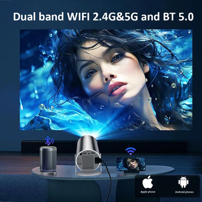 DITONG HY300 Plus HD Projector Portatil 4K 1280x720P Android Wifi LED Video Home Theater Cinema Phone Mini Games Proyector Movie