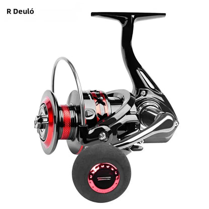 Carrete de pesca DEUKIO 2000-7000 arrastre máximo 12KG carretes giratorios carrete de Metal carretilhas de pesca carrete para accesorios de pesca Peche