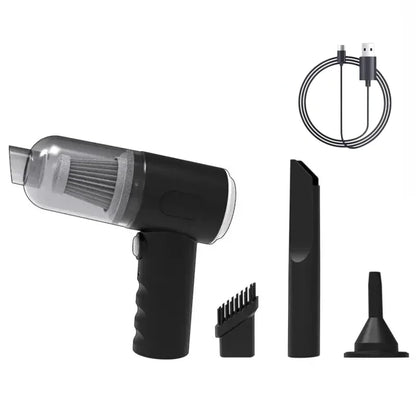 Aspirador de coche inalámbrico de 9000Pa, dispositivo de limpieza portátil con carga USB de 1200mAh, Mini aspirador húmedo y seco para el hogar