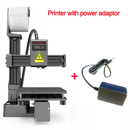 Nivel de entrada de impresora 3D EasyThreed compatible con filamento PLA TPU de 1,75 mm incluye adaptador de corriente.