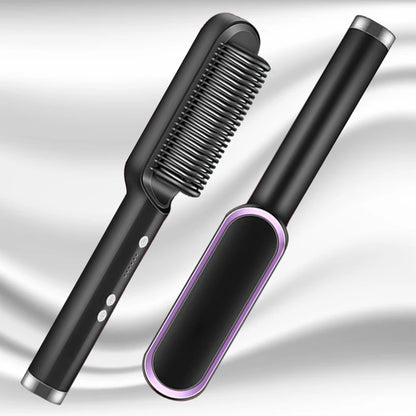 Plancha de pelo eléctrica, cepillo profesional de moda, plancha de pelo de cerámica de calentamiento rápido