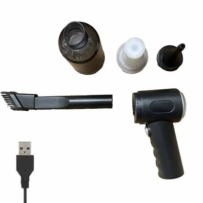 Aspirador de coche inalámbrico de 9000Pa, dispositivo de limpieza portátil con carga USB de 1200mAh, Mini aspirador húmedo y seco para el hogar