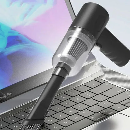 Aspirador de coche inalámbrico de 9000Pa, dispositivo de limpieza portátil con carga USB de 1200mAh, Mini aspirador húmedo y seco para el hogar