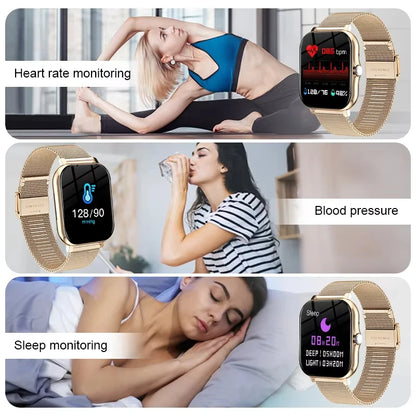 KESHUYOU 2025 reloj inteligente pantalla HD de 2,01 pulgadas respuesta hacer llamadas mensaje preservación modos deportivos DIY Dial pronóstico del tiempo hombres mujeres