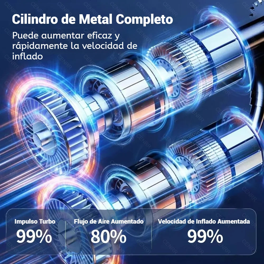Bomba de aire inalámbrica para coche, compresor de aire portátil, inflador de neumáticos eléctrico con pantalla Digital LCD para coche, motocicletas, pelota de bicicleta