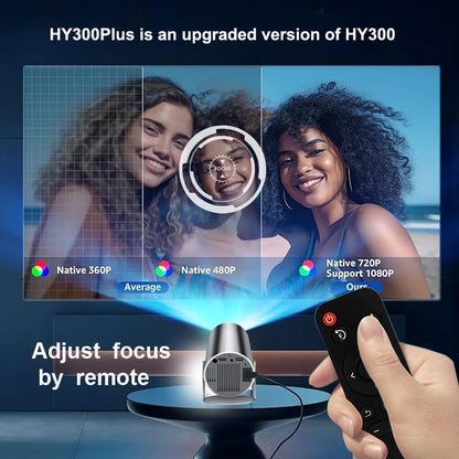 DITONG HY300 Plus HD Projector Portatil 4K 1280x720P Android Wifi LED Video Home Theater Cinema Phone Mini Games Proyector Movie