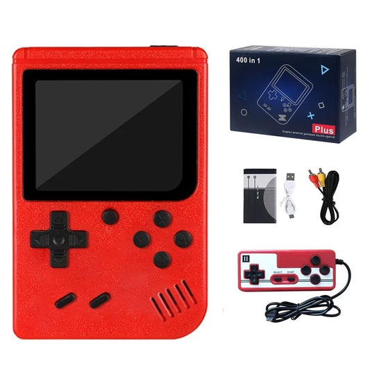 Consola de Videojuegos Retro Clásica de 5 Colores, Mini Consola Portátil de 8 Bits con Pantalla LCD, Reproductor de Juegos para Niños con 400 Juegos Integrados, Regalos