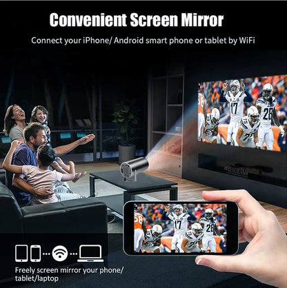 DITONG HY300 Plus HD Projector Portatil 4K 1280x720P Android Wifi LED Video Home Theater Cinema Phone Mini Games Proyector Movie