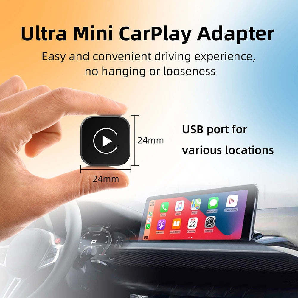 Dongle inalámbrico CarPlay 2 en 1, adaptador inalámbrico para Android Auto, caja inteligente AI, sistemas inteligentes para coche con CarPlay con cable