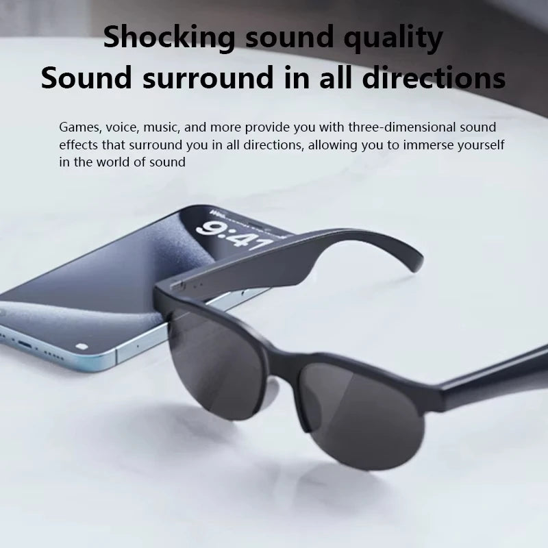 Gafas Inteligentes Lenovo 2026, Nuevas con Traducción IA, Bluetooth, Grabación de Conversaciones, Escucha de Música, para Hombres y Mujeres
