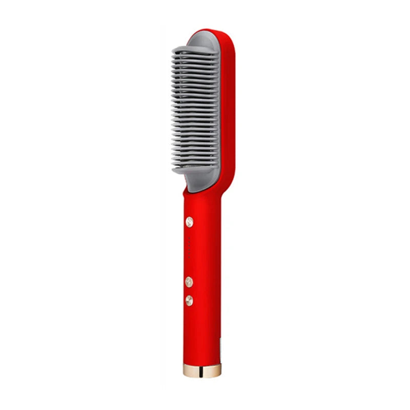 Plancha de pelo eléctrica, cepillo profesional de moda, plancha de pelo de cerámica de calentamiento rápido