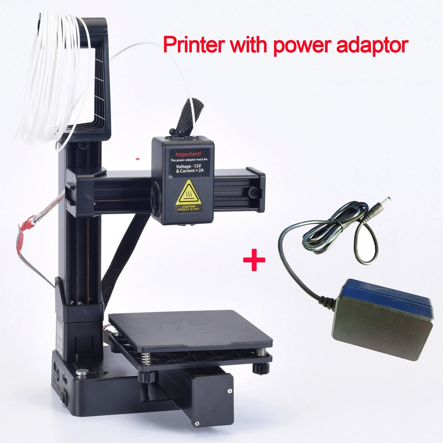 Nivel de entrada de impresora 3D EasyThreed compatible con filamento PLA TPU de 1,75 mm incluye adaptador de corriente.