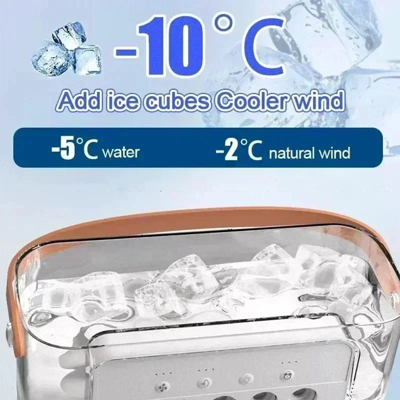 Nuevo ventilador portátil 3 en 1, aire acondicionado, Mini enfriador de aire para el hogar, luz LED nocturna, humidificador, ventilador de ajuste de aire, ventilador para oficina y hogar