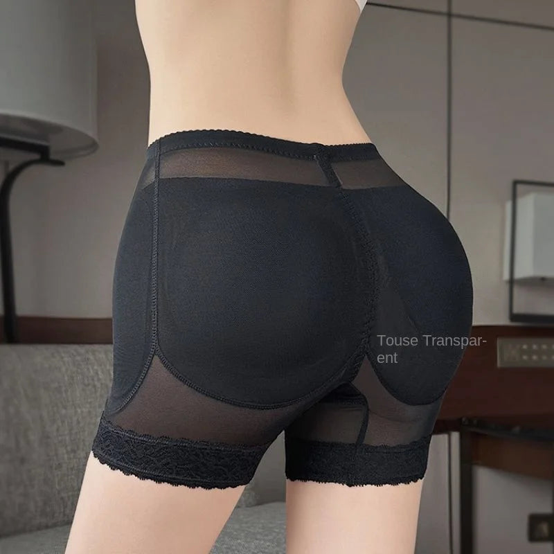 Bragas falsas para levantamiento de glúteos para mujer, almohadillas de cadera desmontables de verano, pantalones cortos moldeadores de una pieza para mejorar la cadera de estilo Natural