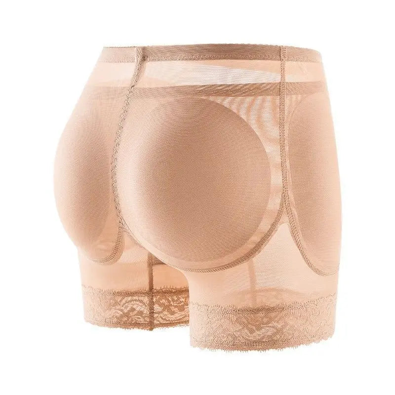 Bragas falsas para levantamiento de glúteos para mujer, almohadillas de cadera desmontables de verano, pantalones cortos moldeadores de una pieza para mejorar la cadera de estilo Natural