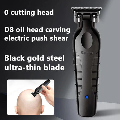 Cortadora de Pelo Profesional Kemei KM-2299, Cortadora de Pelo Eléctrica de 1200 mAh, Recargable por USB, Máquina para Cortar el Cabello