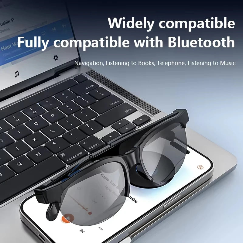 Gafas Inteligentes Lenovo 2026, Nuevas con Traducción IA, Bluetooth, Grabación de Conversaciones, Escucha de Música, para Hombres y Mujeres