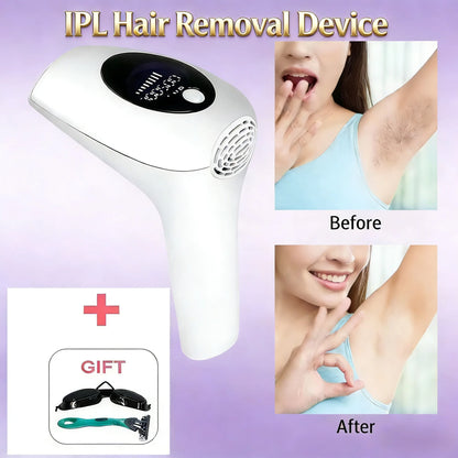 Depiladora Láser Profesional Permanente IPL para Todo el Cuerpo, Depiladora Permanente para Uso Doméstico para Mujeres