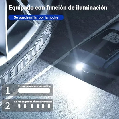 Bomba de aire inalámbrica para coche, compresor de aire portátil, inflador de neumáticos eléctrico con pantalla Digital LCD para coche, motocicletas, pelota de bicicleta